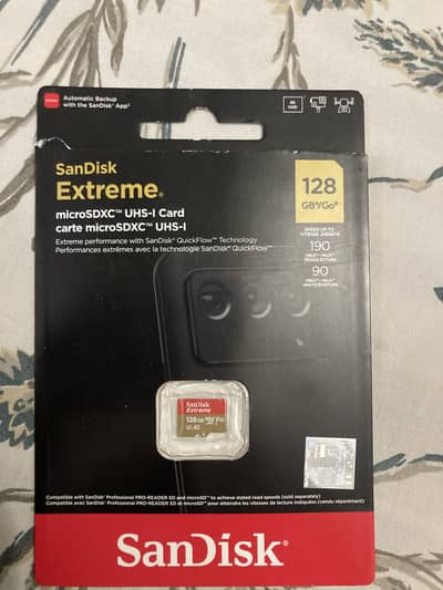 SanDisk Extreme 128GB microSDXC UHS-I A2 V30 190MB/s
