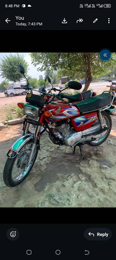 Honda CG 125 2022all Punjab number 03185386162