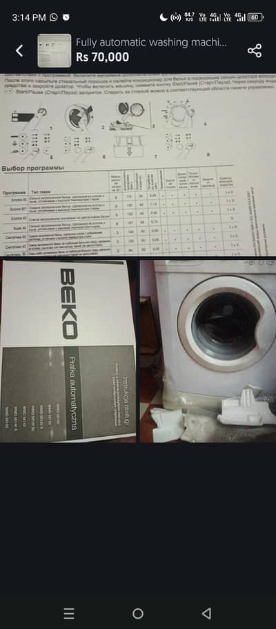 fully automatic washing machine