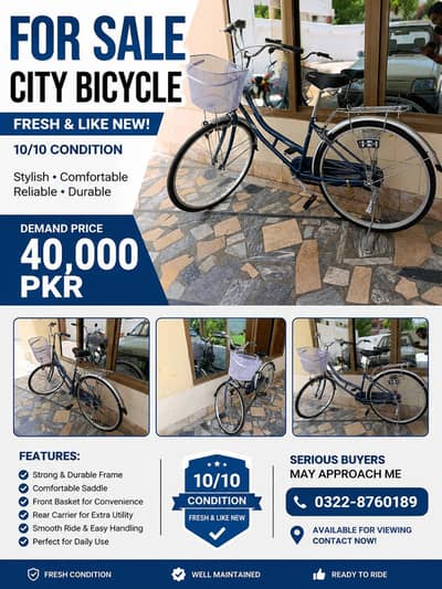 imported Style city bicycle