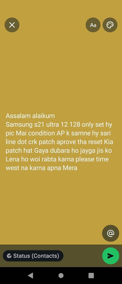 Samsung Mobile S21 Ultra details path k msg Karo pic Mai details hy