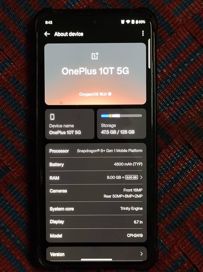 One Plus 10T 0