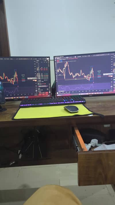 ​ Ultimate Dual 24" LCD Complete PC Workstation For Sale