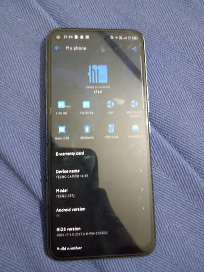 Tecno CAMON 16 SE