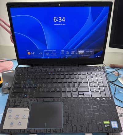 Gaming Laptop Dell G3 GTX 1660TI 6GB , CORE I7 9750H 6 CORES, 8 GB RAM