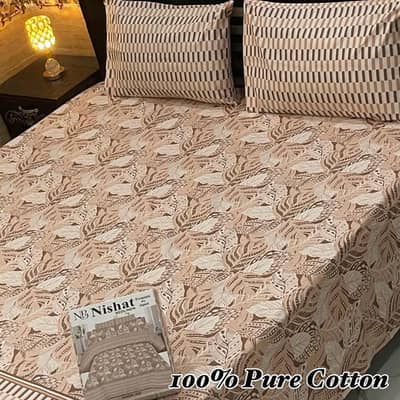  Brand New Double Bedsheet Set + 2 Pillow Covers | Premium Quality