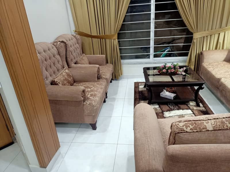7 Seater Sofa without table. 1