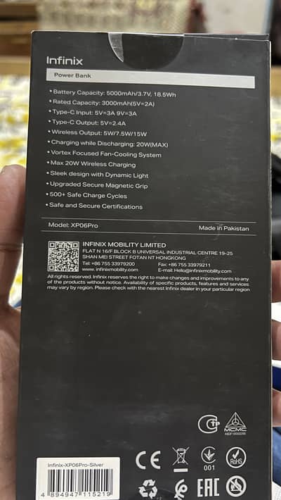 Infinix XP06 Pro MagSafe Wireless Power Bank - Brand New Sealed
