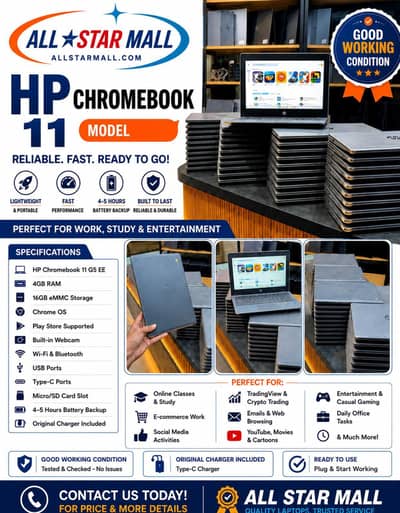 Chromebook  Laptop Also Available Touch Screen