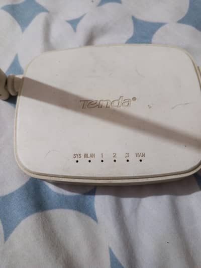 Tenda Wireless Wifi Router with Adapter and dual antenna