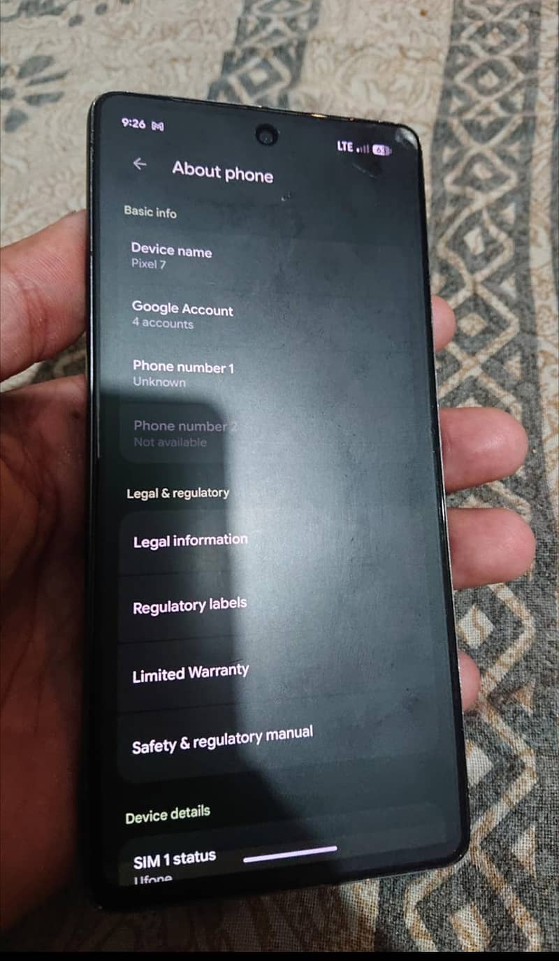 Google Pixel 7 5