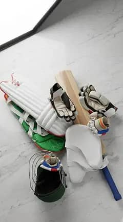 Complete Cricket Kit Set – Bat, Pads, Gloves, Helmet & Guard | Good