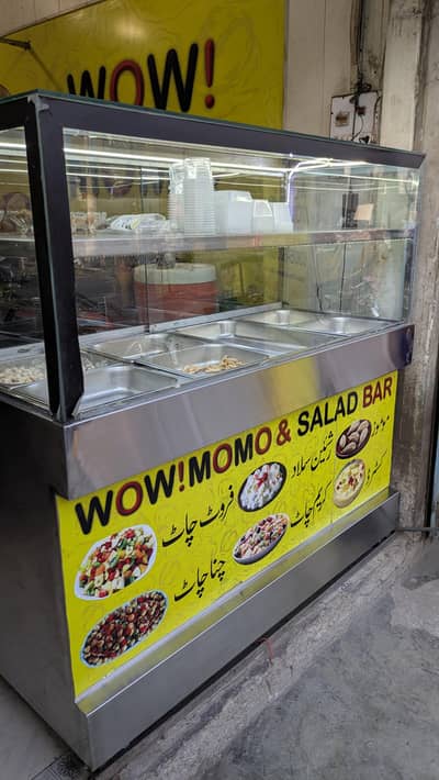 Stainless Steel Cold Display Counter with Cooling System