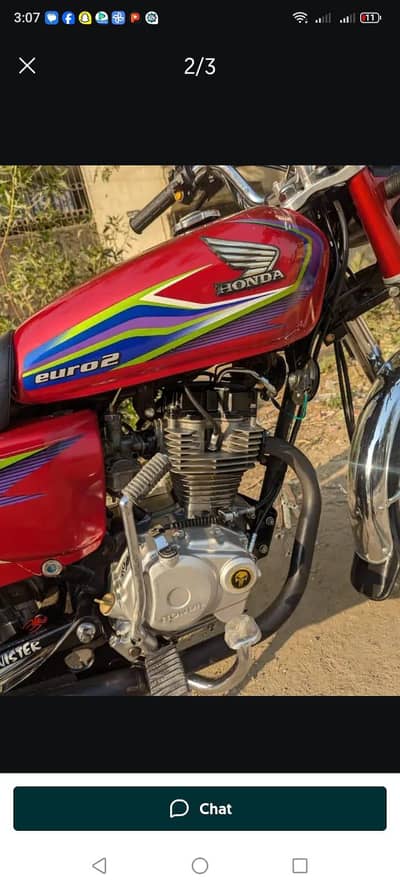 Honda 125 CG  2017 model WhatsApp number 0322=6337=538