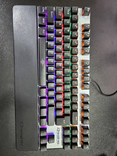 87 KEY Cool Backlit Gaming Mechanical Keyboard