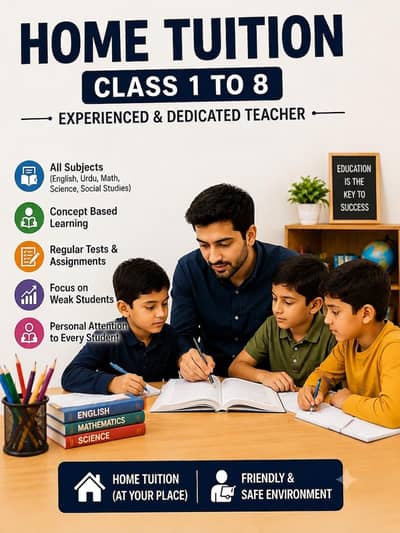 HOME TUITION CLASS 1 TO 8
