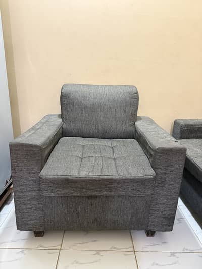 SOFA SET - WOOD AND MOLTY FOAM