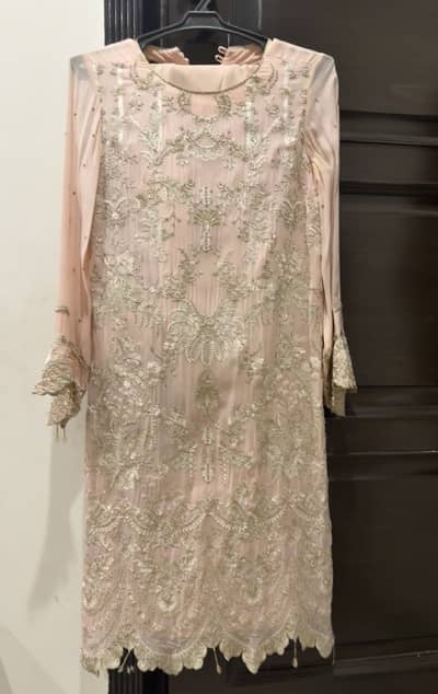 Light pink long shirt and trouser