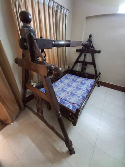 Premium Heavy Duty Sheesham Swing (Jhoola) Indoor/Outdoor
