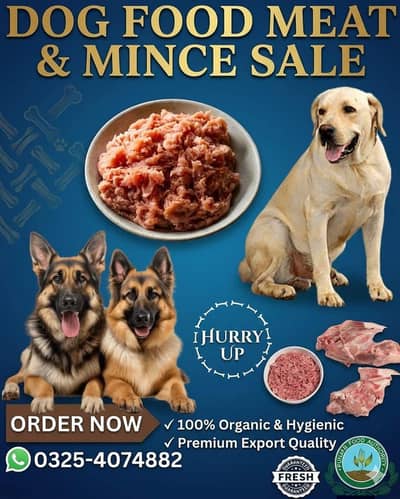 We deals in all type of dog foods and mince.