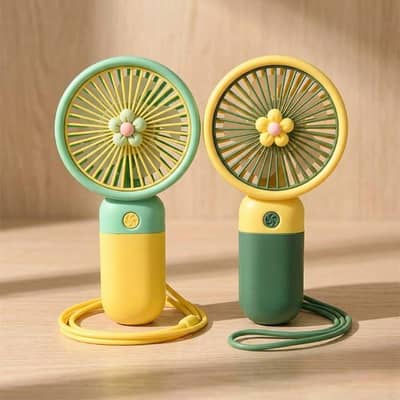 LED Digital Display Rechargeable Mini Fan – Portable USB Handheld Fan