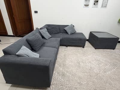 5 seater L Shaped Sofa with Table