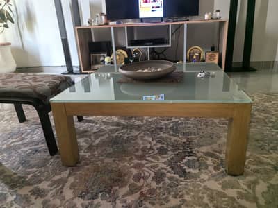 Glass top stylish centre table