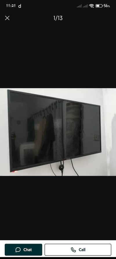 Ecostar 39 inch led tv full new condition with box and original remote