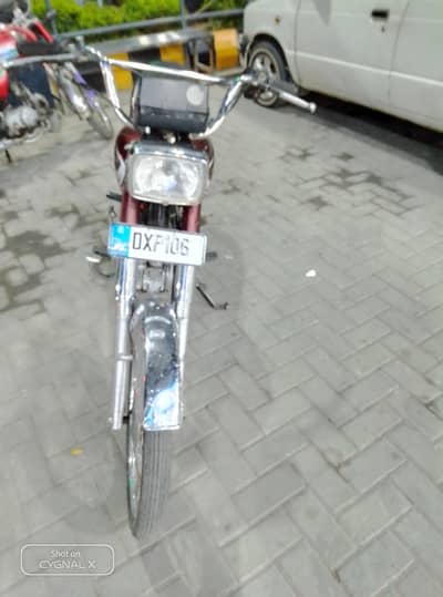 Islamabad number motorcycle ahero RF70cc 2013