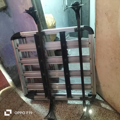 Imported Silver Carry Dabba Roof Stand – Strong & Stylish Storage Rack
