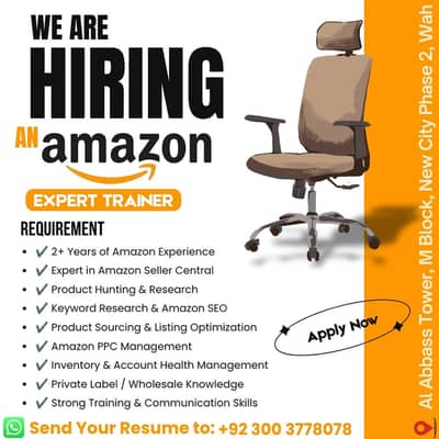 WE'RE HIRING – AMAZON EXPERT TRAINER