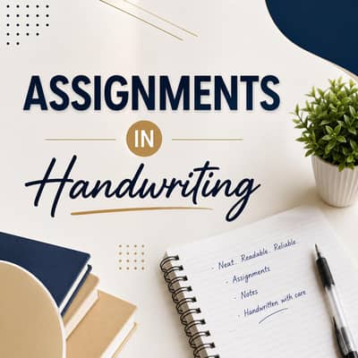 custom handwritten notes and assignments