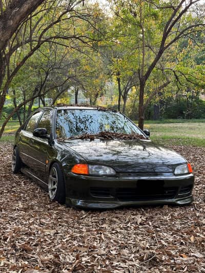 Honda Civic EG 1995 modified, AC working, Lahore reg, complete docs