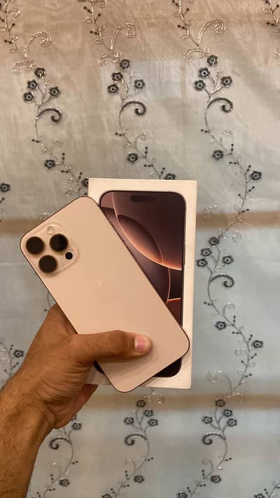 IPhone 16 Pro Max desert 256 ( 4 Months Simtime )