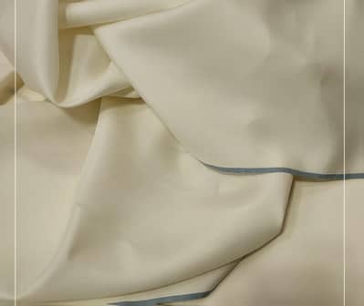 premium boski unstitched fabric 4.5 meter cream color