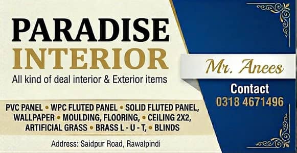  Paradise Interior – Complete Interior & Exterior Solutions 