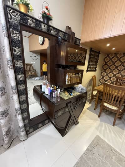 Luxury Solid Wood King Size Bedroom Set for Sale