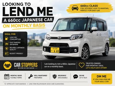 wanted cars for monthly basis