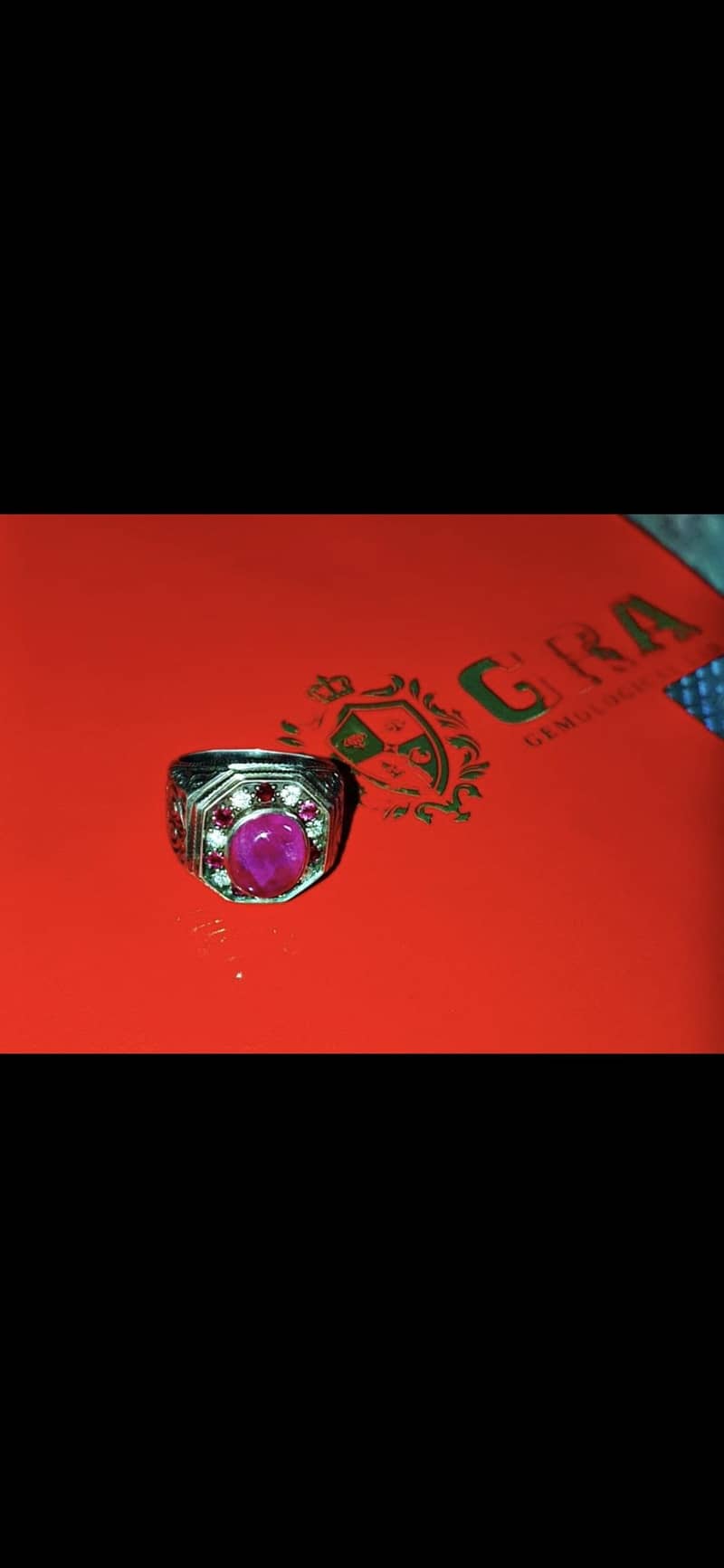 Natural Ruby with daimonds 2
