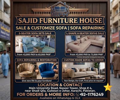 Sofa Set Price in Karachi  5 Seater Sofa Price in Pakistan  Sofa Set