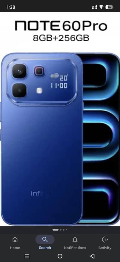 Infinix note 60 pro 8+8/256