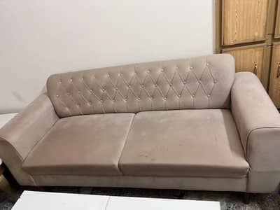 5 seater sofa with 3 tables