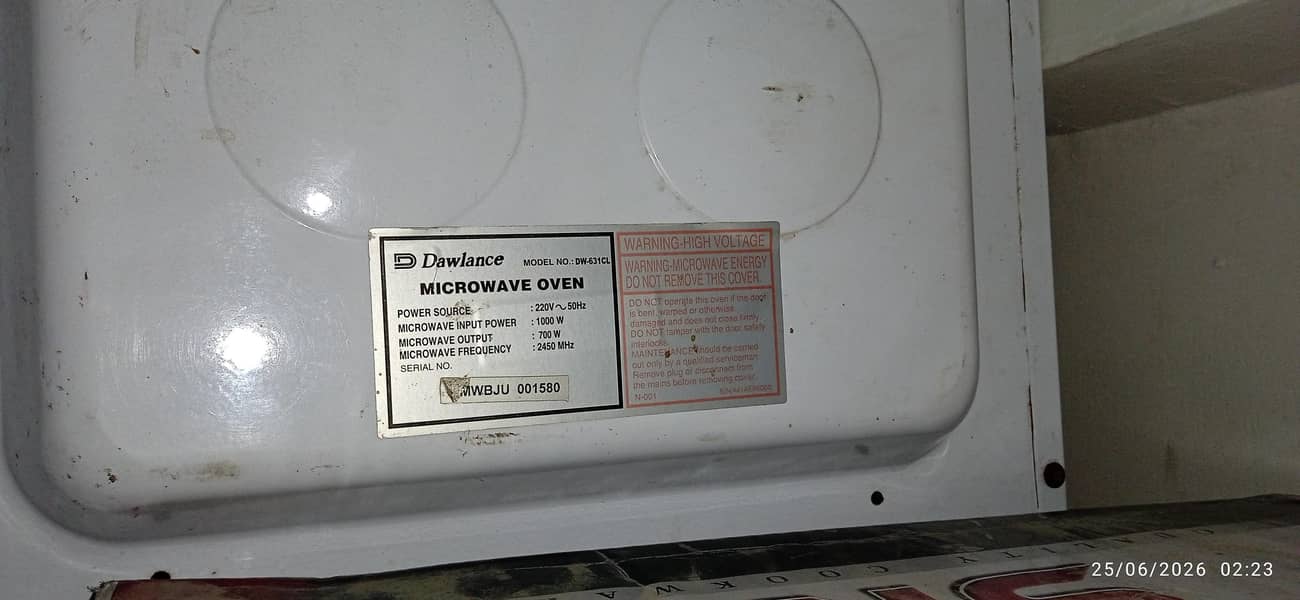 dawlance micro wave 3