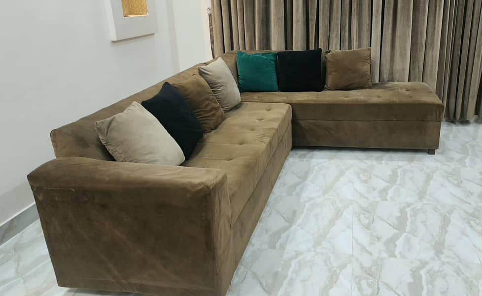 L shape sofa set 1
