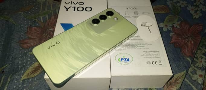 Vivo Y100 (8GB + 128GB) Breeze Green – 9/10 Condition | Complete Box