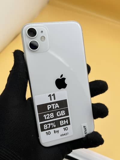 Apple iPhone 11 Dual Sim Physical + E PTA 128 GB 87% Battery