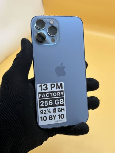 Apple iPhone 13 Pro Max 256 GB Factory unlock Non PTA 92% Battery
