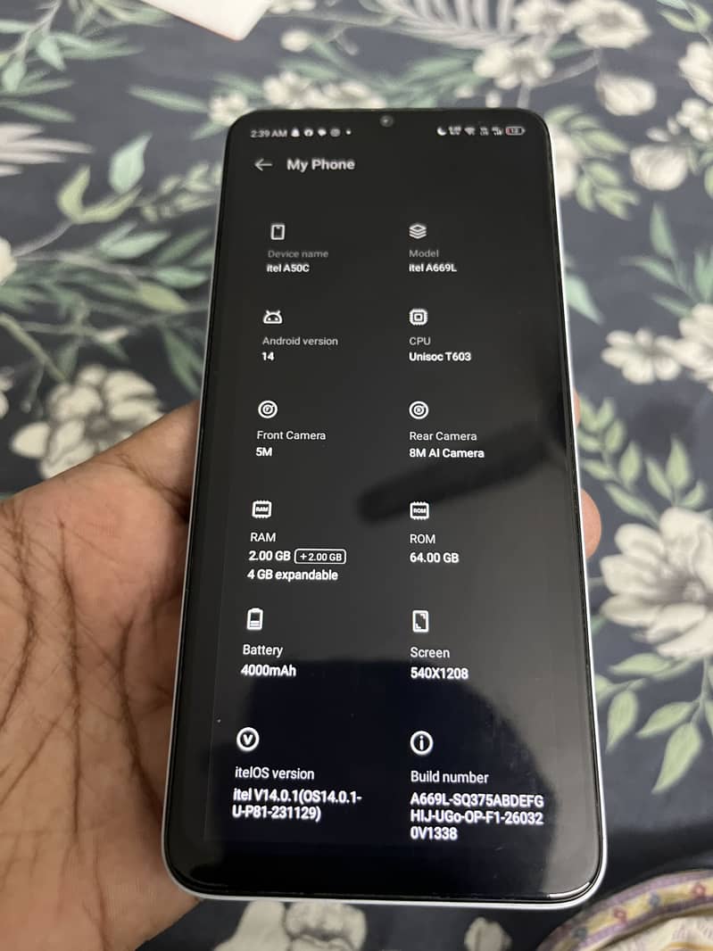 Itel A50C 7