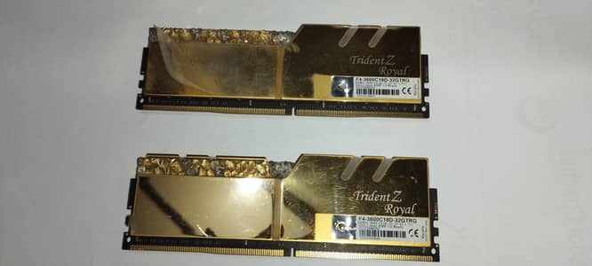 G. Skill Trident Z Royal RGB 32GB (2x16GB) 3600MHz C18 DDR4 DRAM