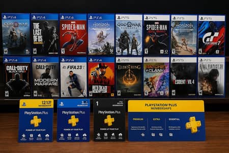 Playstation 4 and Playstation 5 games